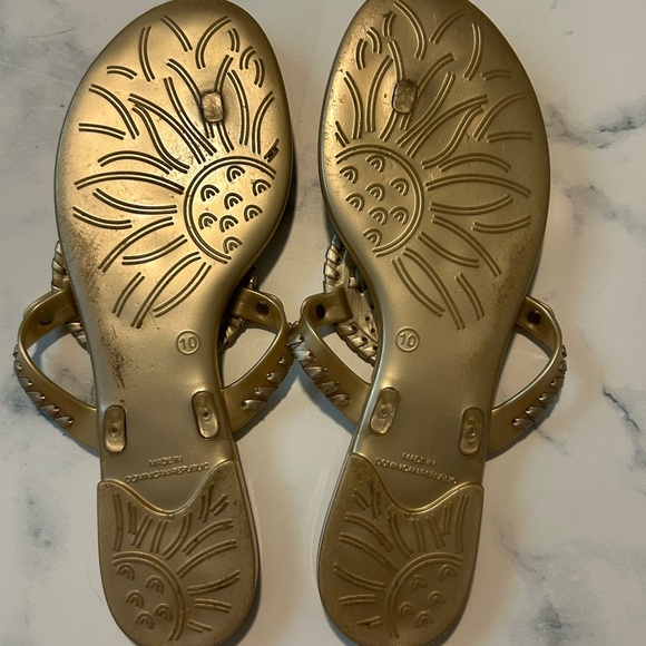 Jack Rogers Gold Sandals - Picture 4 of 5